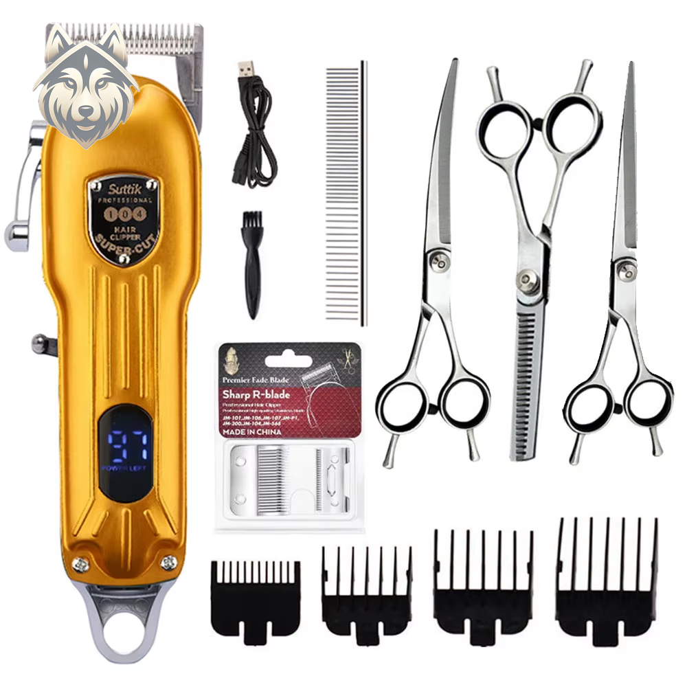 Koda & Kompany™ Precision Pet Clipper – All-Metal Quiet Grooming Trimmer for Dogs & Cats